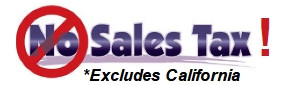 No sales tax in 49 states.