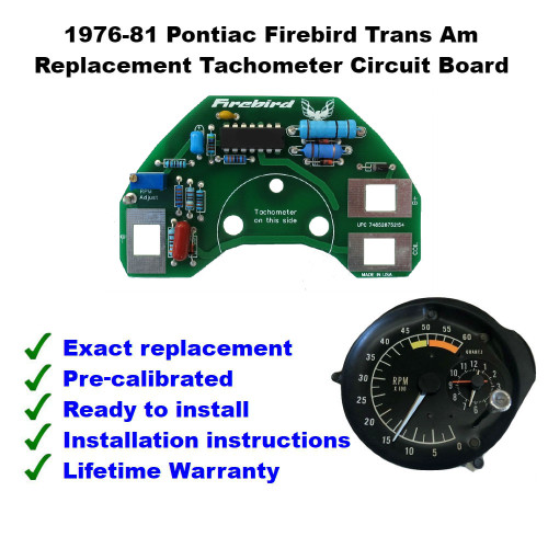 1976-81 Firebird Trans Am Tachometer Circuit Board