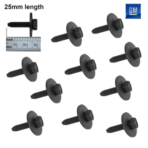 1993-2002 Camaro Firebird 25mm SEMS Hex Head Body Bolts.