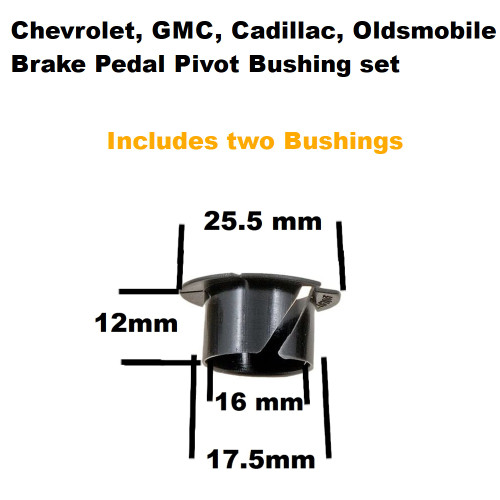 Cadillac Chevrolet C1500, GMC K1500, Oldsmobile, Brake Pedal Pivot Bushing set