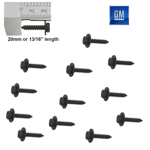1982-92 Camaro and Firebird interior Sheet Metal Bolts. 20mm,12mm7mm.