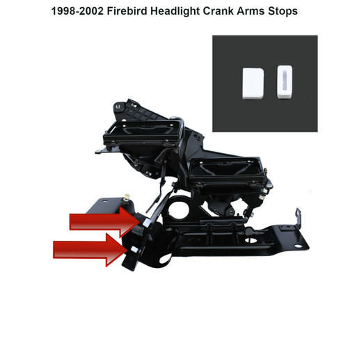 1998-2002 Pontiac Firebird, Formula, Trans Am, Headlight Motor Crank Arm replacement Stop Bushing.