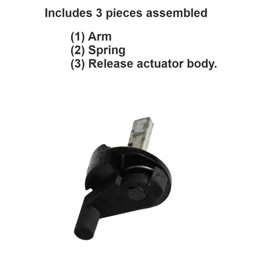 1991-92 Camaro Firebird Pull down Release Arm Assembly - 3 pieces assembled