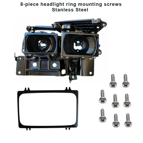 1998-2002 Firebird headlight ring stainless steel mounting bolt set