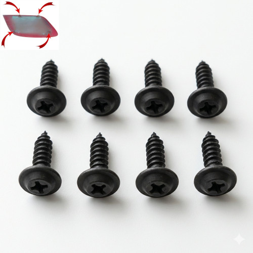 1998-2002 Firebird OEM GM headlight cover screws 8pc set for two covers