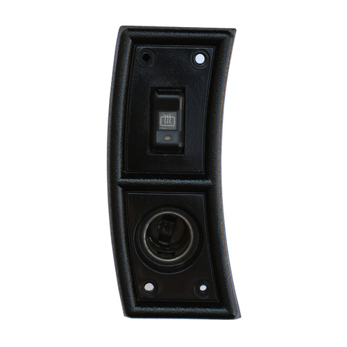 1982–1989 Chevy Camaro Rear Window Defogger Switch & Trim Panel - front view
