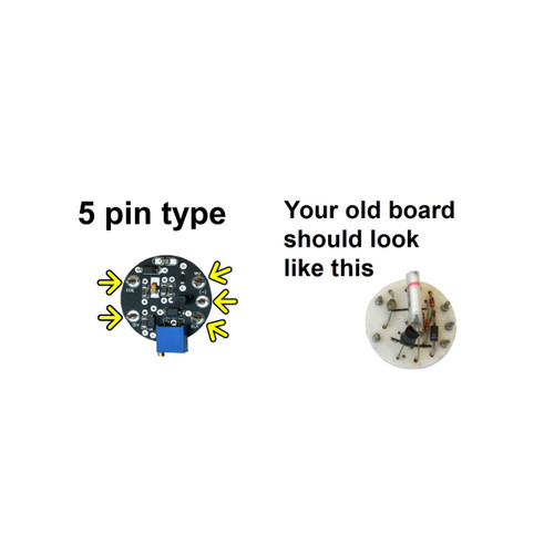 1971-1972 Chevelle Monte Carlo Malibu El Camino Tach Circuit Board 5-Pin comparison