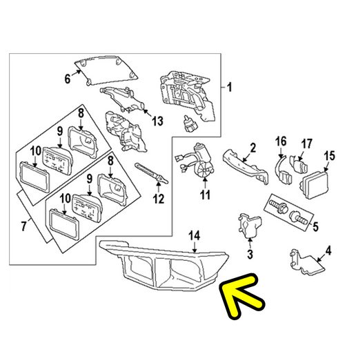 1998-2002 Pontiac Firebird Headlight Bezel RH. New GM