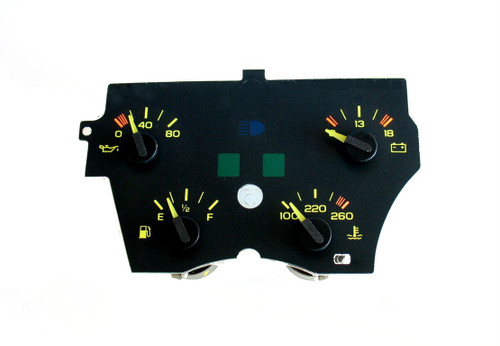 1990-92 Chevy Camaro, Oil Pressure, Voltage, Fuel, Temperature, Gauge Cluster (V6 models)