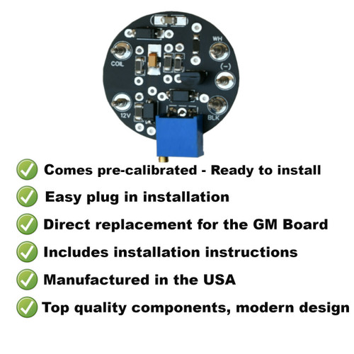 1969-77 Chevy Camaro Tachometer Circuit Board features