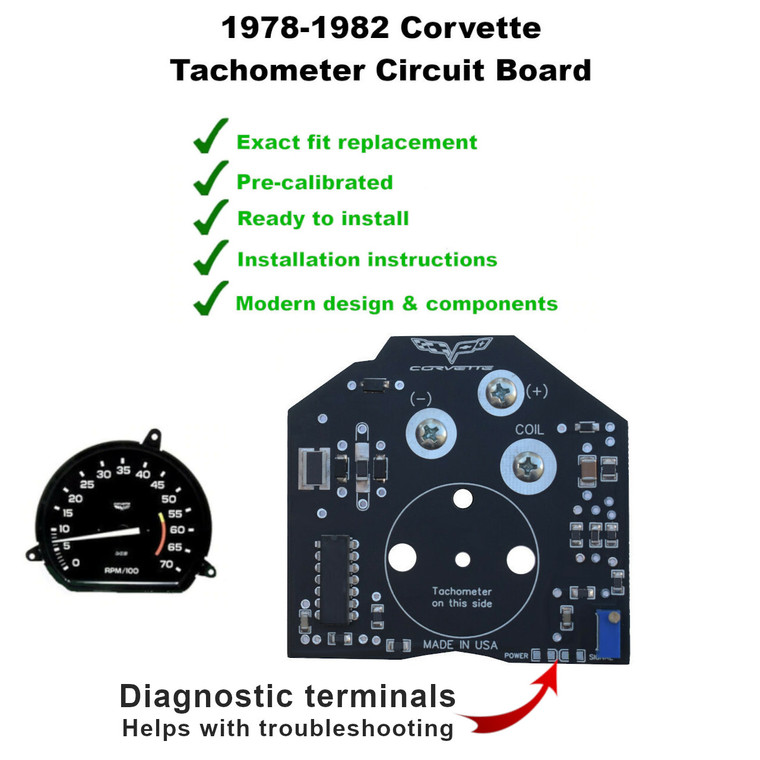 1978-82 Corvette Tachometer Circuit Board