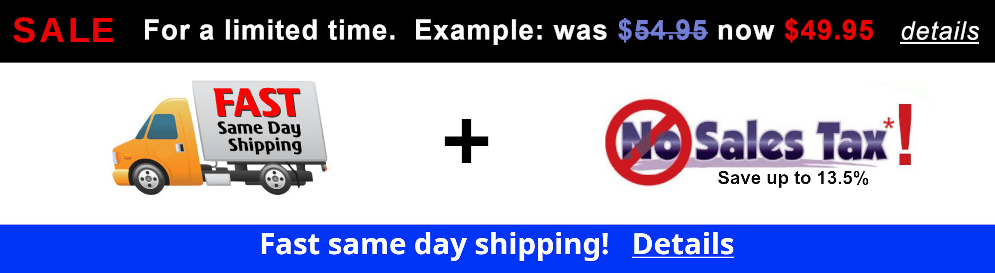 Big sale now on plus same day shipping!