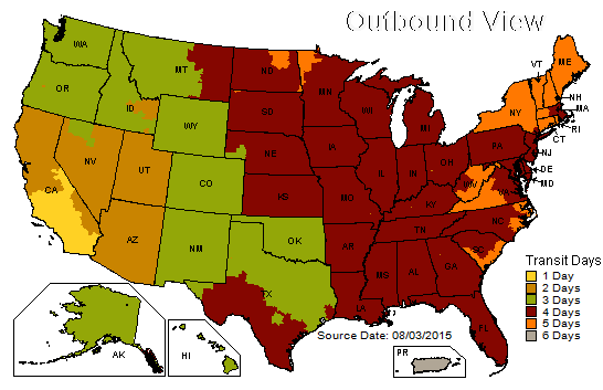 Ground Transit Times