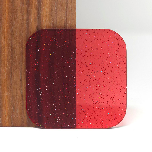 Red Stardust Acrylic Sheet