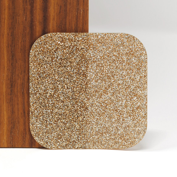 Champagne Glitter Acrylic Sheet