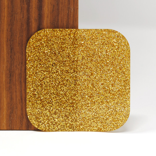 Gold Glitter Acrylic Sheet