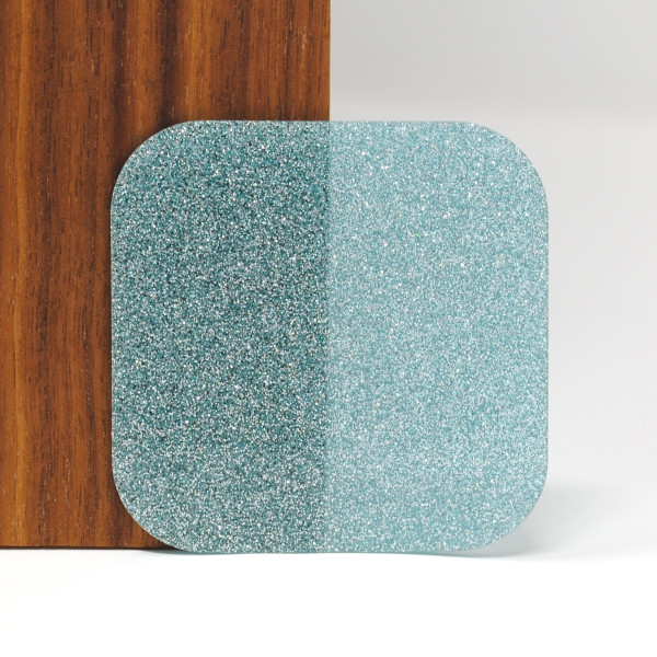 Ice Blue Glitter Acrylic Sheet