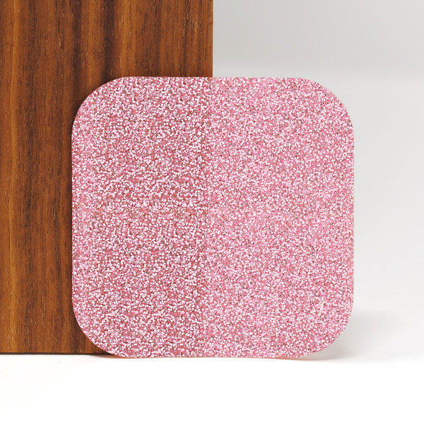 Light Pink Glitter Acrylic Sheet