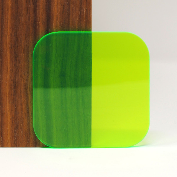 Clear Neon Green Acrylic Sheet