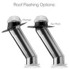 Solatube Skylight Kit, showing pitched and no pitch roof flashing options.