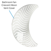 Bathroom Fan Crescent Moon Vent Cover