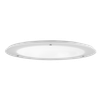 Solatube JustFrost Fixture: Round, white skylight diffuser.
