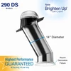 Solatube Skylight Kit with clear dome, metal tube, and diffuser.