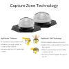 Solatube Skylight Kit with domes and diagrams illustrating light capture and redirection.
