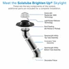 Solatube Skylight Kit with Integrated Night Light (10" · 160ISn · 2 x 20" Ext. Tubes)