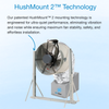Whole House Fan EPS Zone Model (500-1200 sqft Homes) Hushmount technology