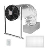 Solatube Whole House Fan with duct, mount, vent grille, and controller.
