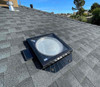 Solatube Low Profile Skylight Kit with a 14-inch diameter tube, installed on a shingled roof.
