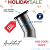 Holiday Sale Solatube skylight kit with metal tube and white diffuser.