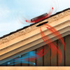 Solar Attic Fan w/ No Pitch Flashing (2.5" high) heat ventilation infographics