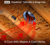 Solar Attic Fan w/ No Pitch Flashing (2.5" high) heat ventilation