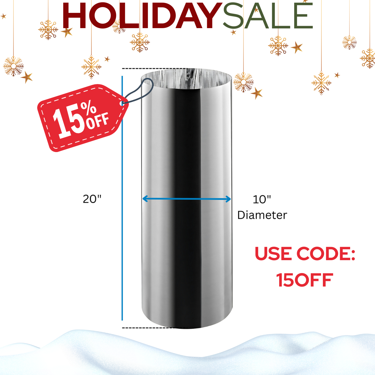 Spectralight Infinity Extension Tube - Skylight Accessory