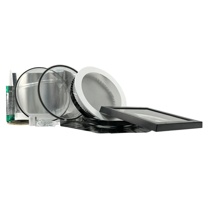 Components included with the Solatube 290DS Low-Profile kit