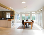Solatube Skylight Kit with Integrated Night Light (14" · 290ISn · 2 x 20" Ext. Tubes) dining room