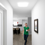 Solatube Skylight Kit with Square Ceiling Fixture (10" · 160 DS Square) Hallway two