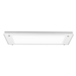 Solatube JustFrost Fixture: Square, frosted skylight diffuser with mounting hardware.