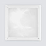 Solatube JustFrost Fixture, a square white-framed skylight accessory.