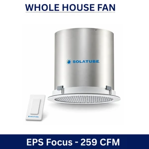 Whole House Fan EPS Focus Model, Designed for 100 - 500 sqft Spaces