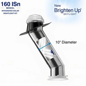 Solatube Skylight Kit with Integrated Night Light (10" · 160ISn · 2 x 20" Ext. Tubes)