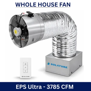 Whole House Fan EPS Ultra Model - Designed for 2000-3200 sqft Homes, 3785 CFM