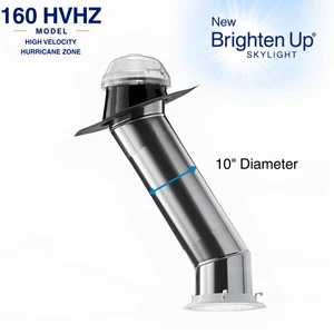 Solatube Skylight Kit for Hurricane Zones (10" · 160DS HVHZ · 2 x 20" Ext. Tubes)