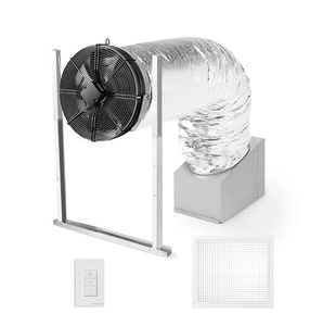 Large Garage Fan w Ducting & Remote