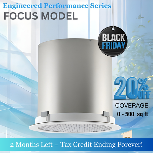 Black Friday Whole House Fan EPS Focus Model (Up To 500 sqft)
