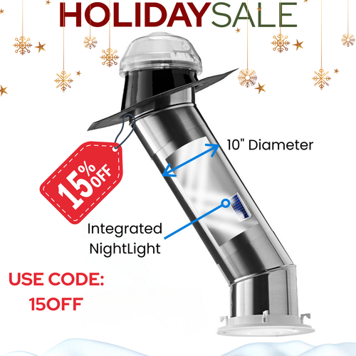 Holiday Sale Solatube Skylight Kit with Integrated Night Light