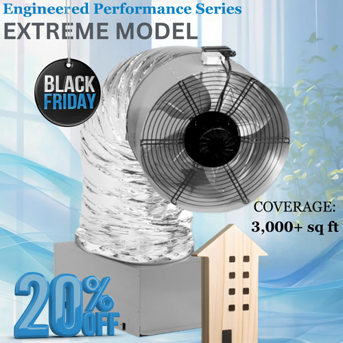 Black Friday Whole House Fan EPS Extreme (3000+ sqft homes) Main image