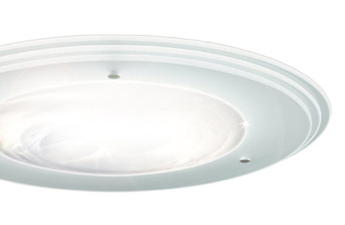 Solatube TierDrop Acrylic Fixture, a round, white, tiered skylight accessory.
